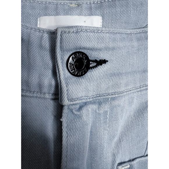 ASKK NY Sailor Pants Light Wash Wide Leg Jeans In Bleachout Blue - Picture 9 of 12